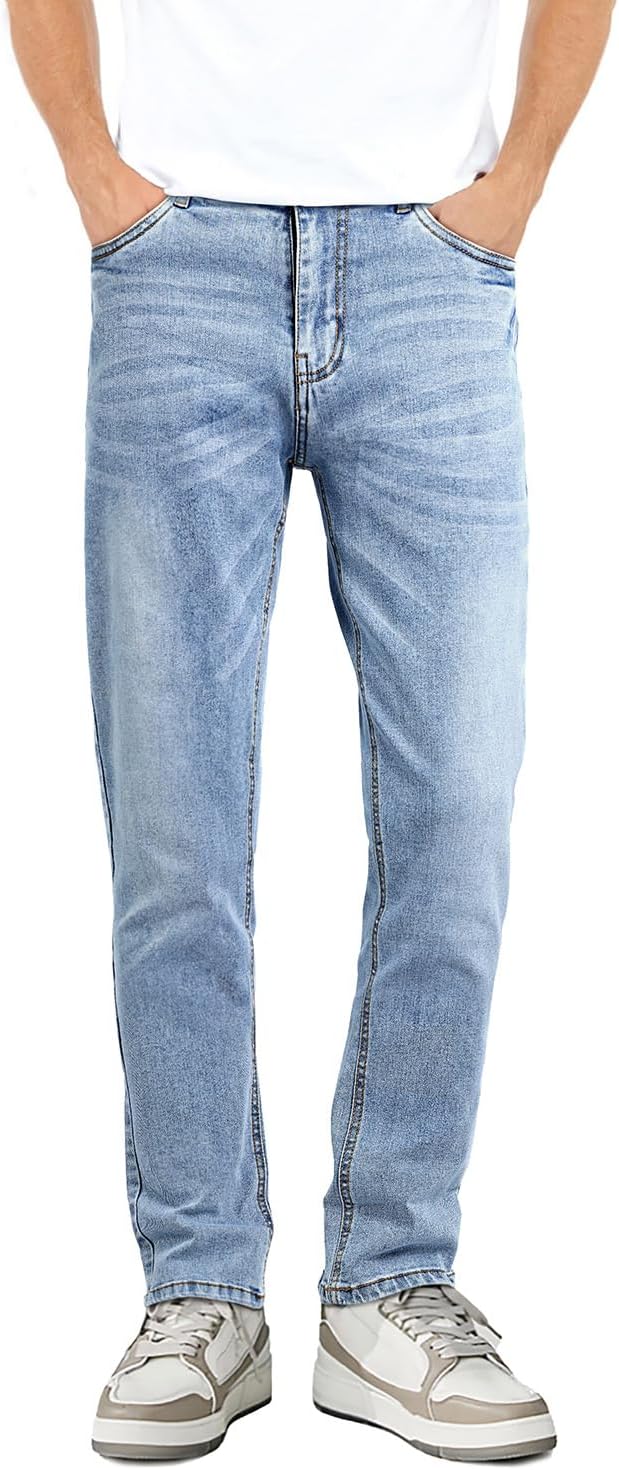 Heyfanee Mens Slim Fit Jeans for Fashionable Comfort and Style