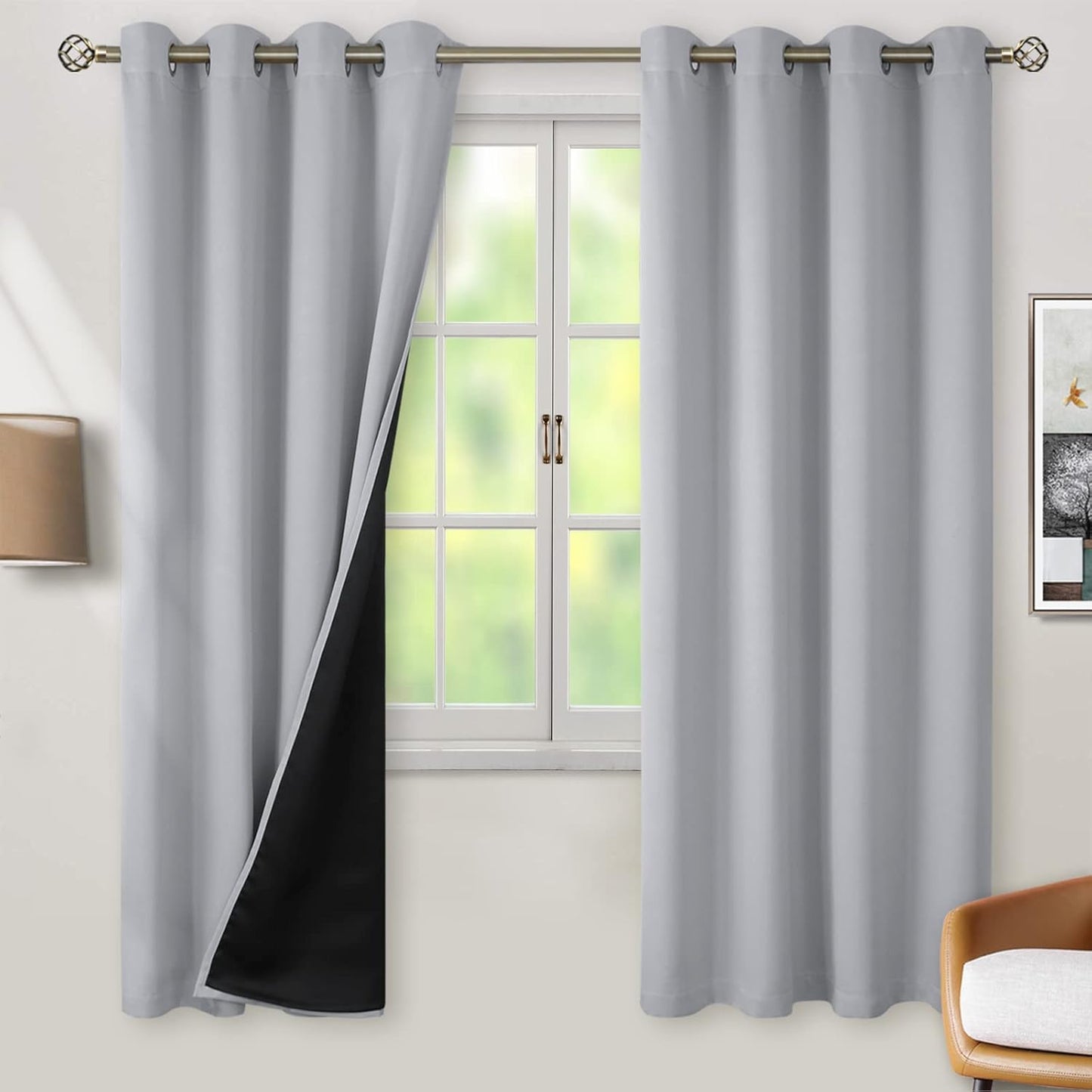 BGment Thermal Insulated Blackout Curtains for Bedroom