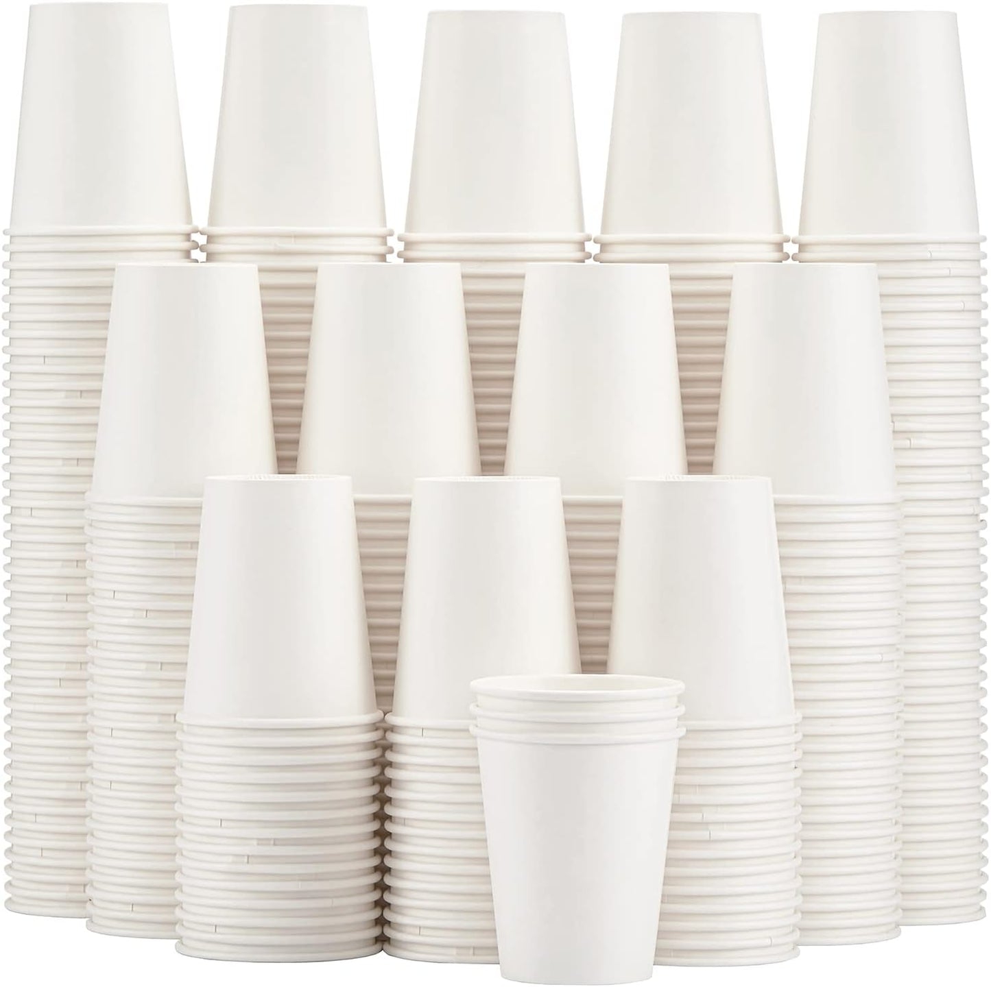 Lamosi 300 Pack 8 oz Disposable Coffee Cups - Hot/Cold Beverage Cups