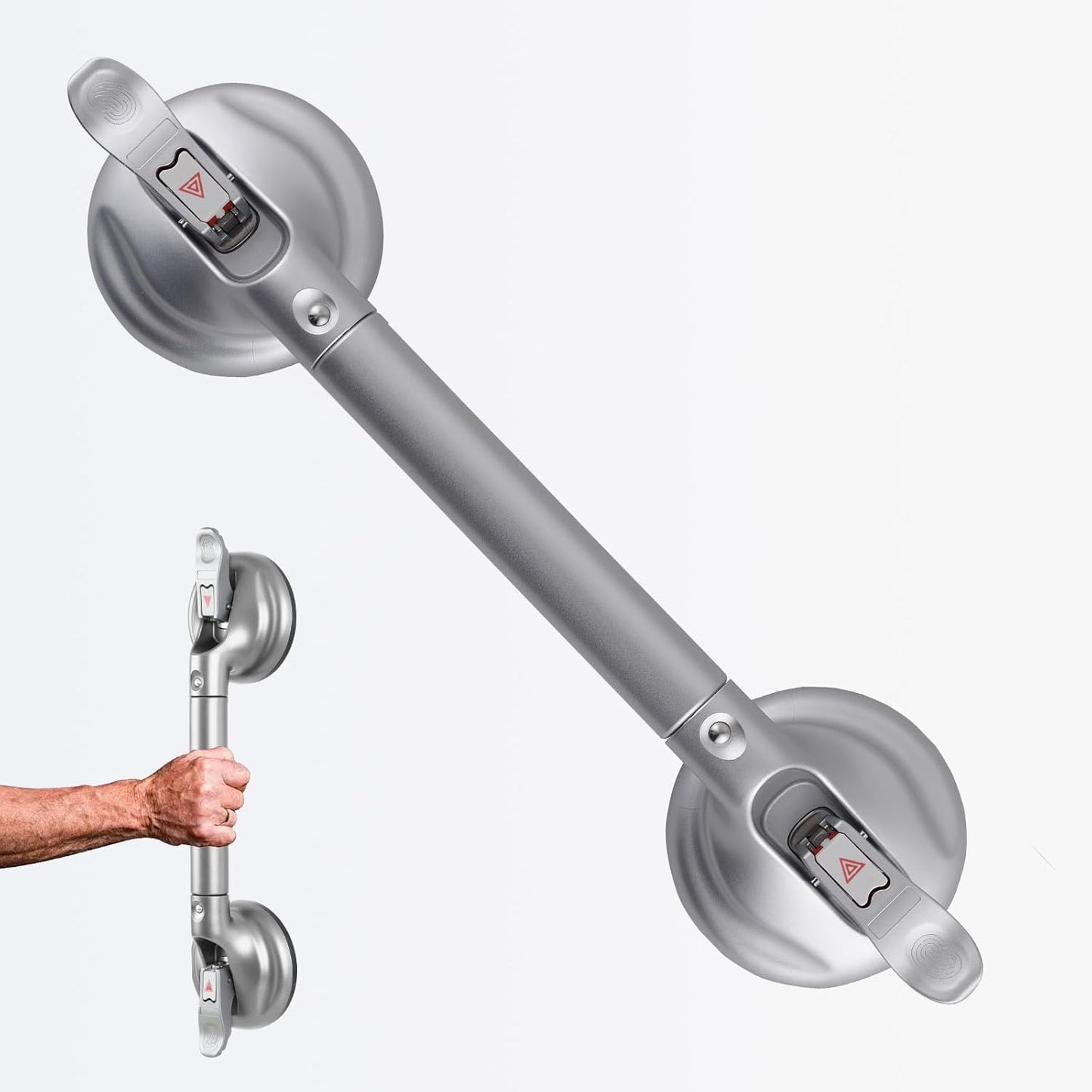 Heavy Duty Suction Shower Grab Bar for Bathroom Safety Needs