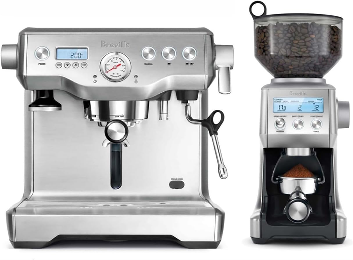 Breville Dynamic Duo Espresso Maker & Grinder Set