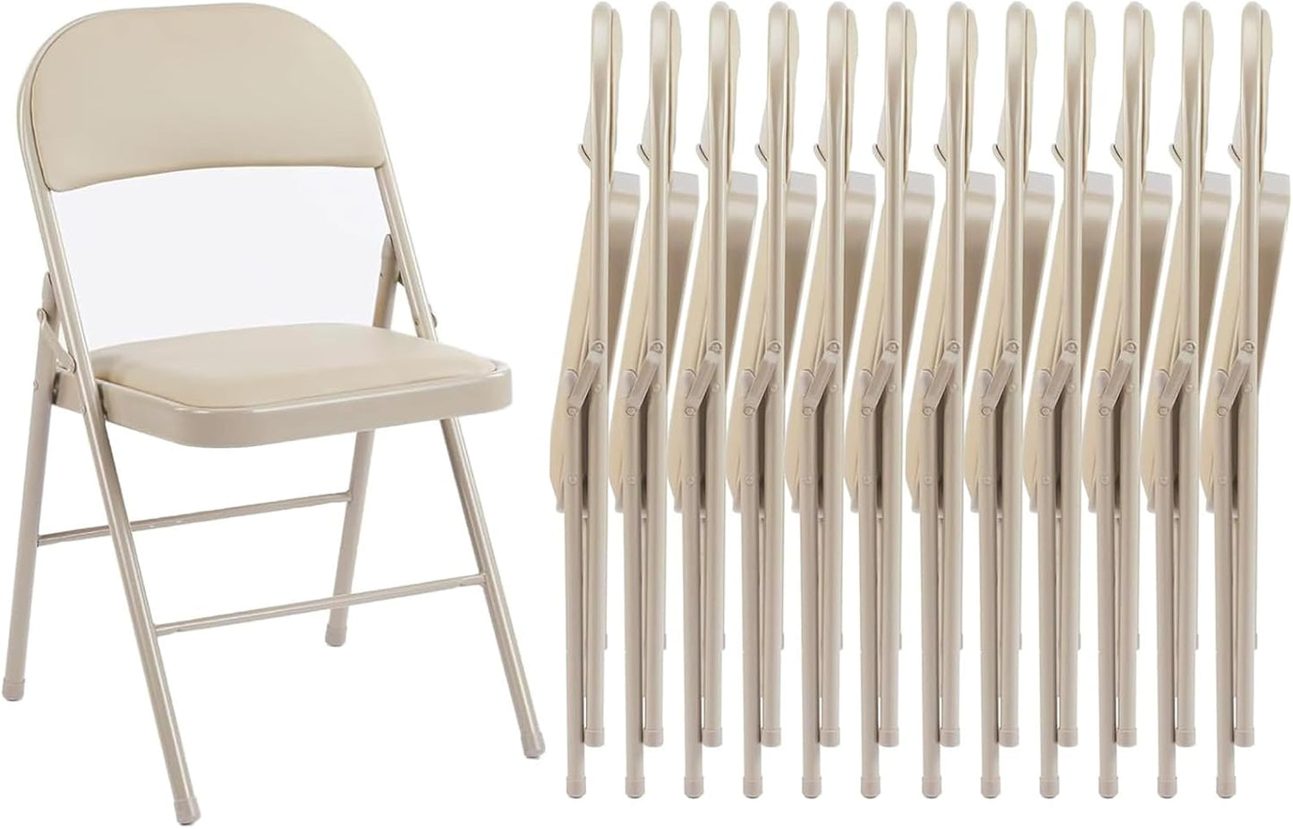 Sweetcrispy Folding Chair 12 Pack for Indoor and Outdoor Use