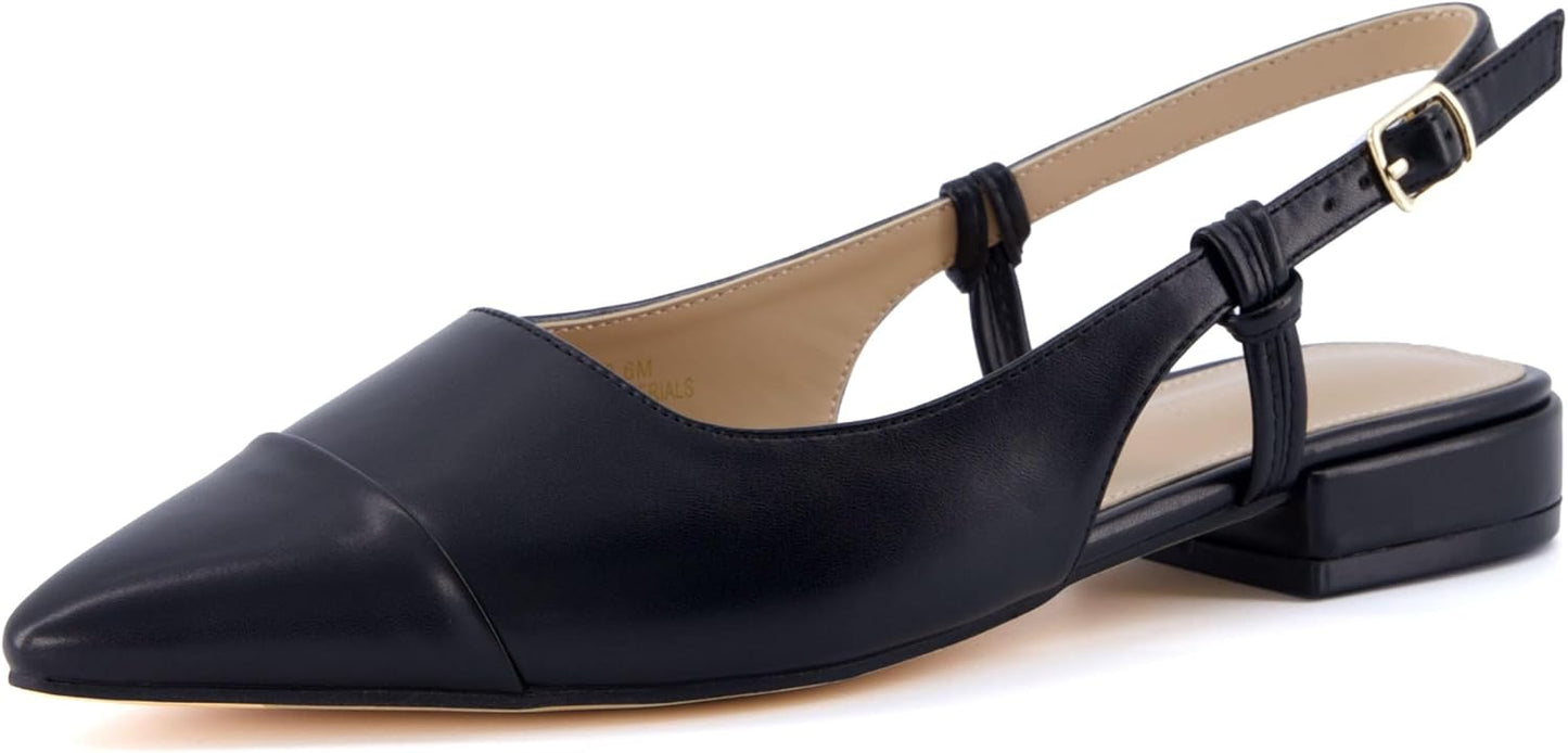 CUSHIONAIRE Women's Forever Pointed Toe Sling Back Dress Shoe