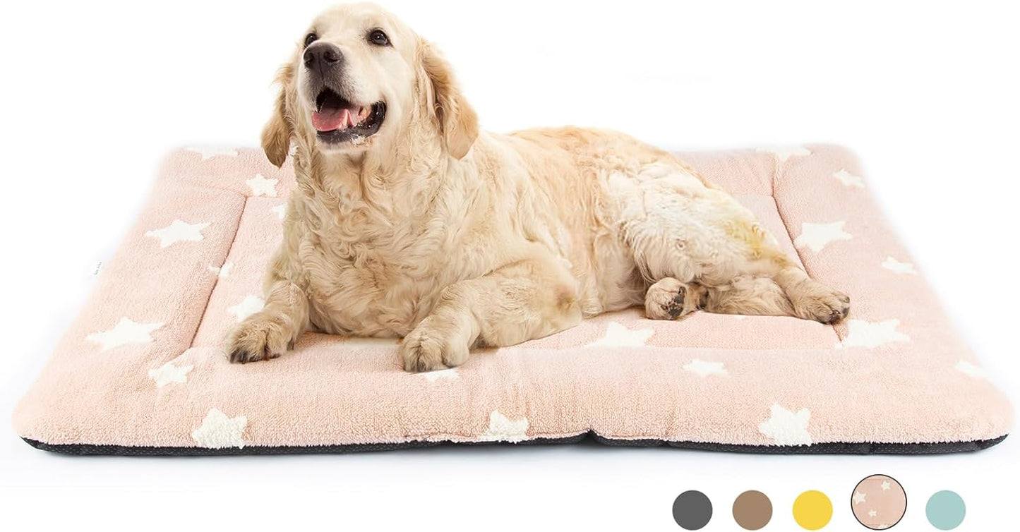 Mora Pets Dog Crate Pad for Large Dogs - Ultra Soft Pink Bed