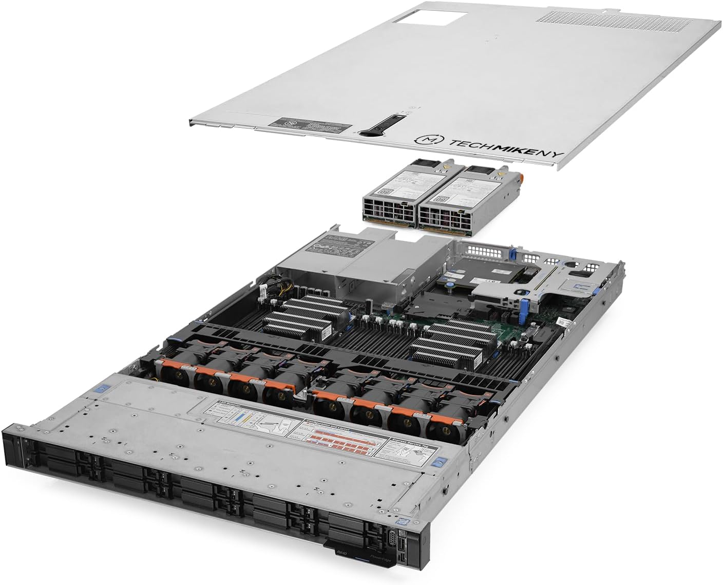 Renewed TechMikeNY PowerEdge R640 Server 10x Faster Storage