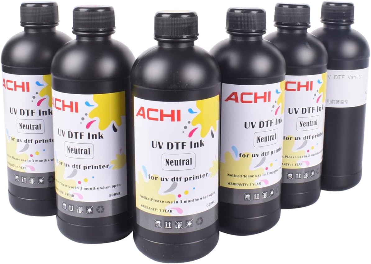 500ML Neutral UV DTF Ink - Vibrant Colors & Varnish Boost