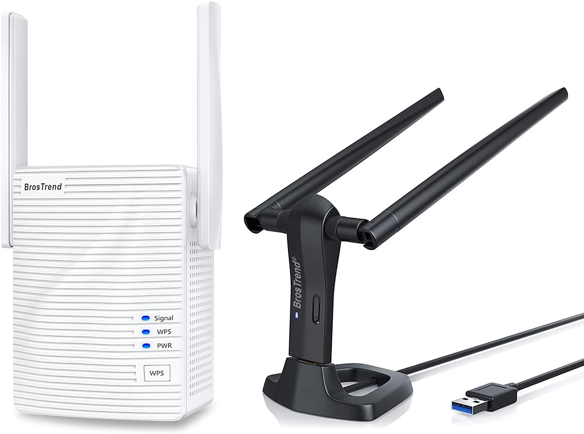 BrosTrend 1200Mbps Linux WiFi Adapter and Extender Bundle Review