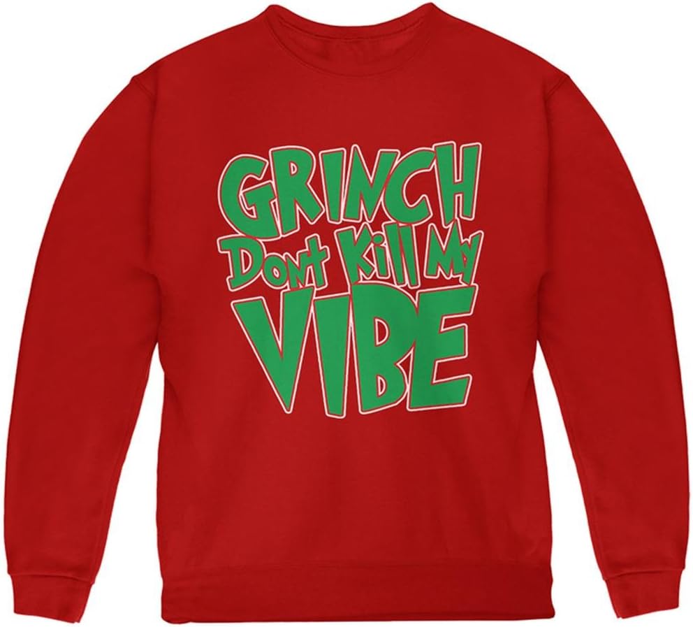 Grinch-Proof Youth Sweatshirt: Keep the Holiday Vibe Alive!