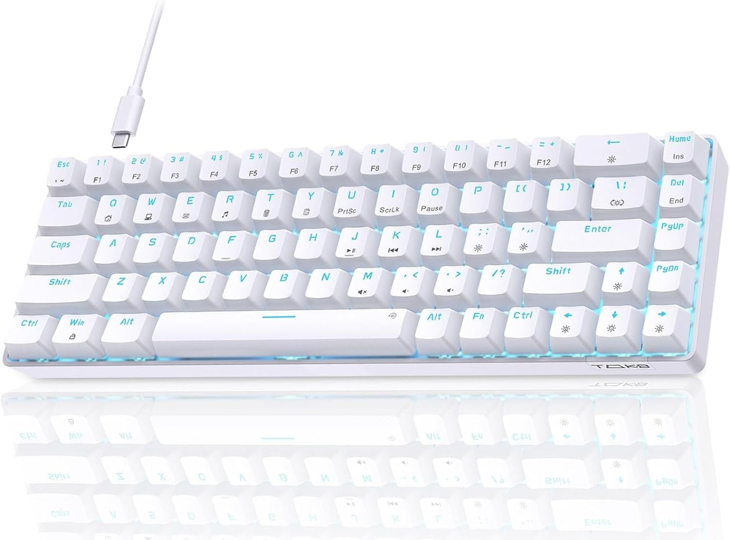 TMKB T68SE 60% Mechanical Gaming Keyboard with Red Switch