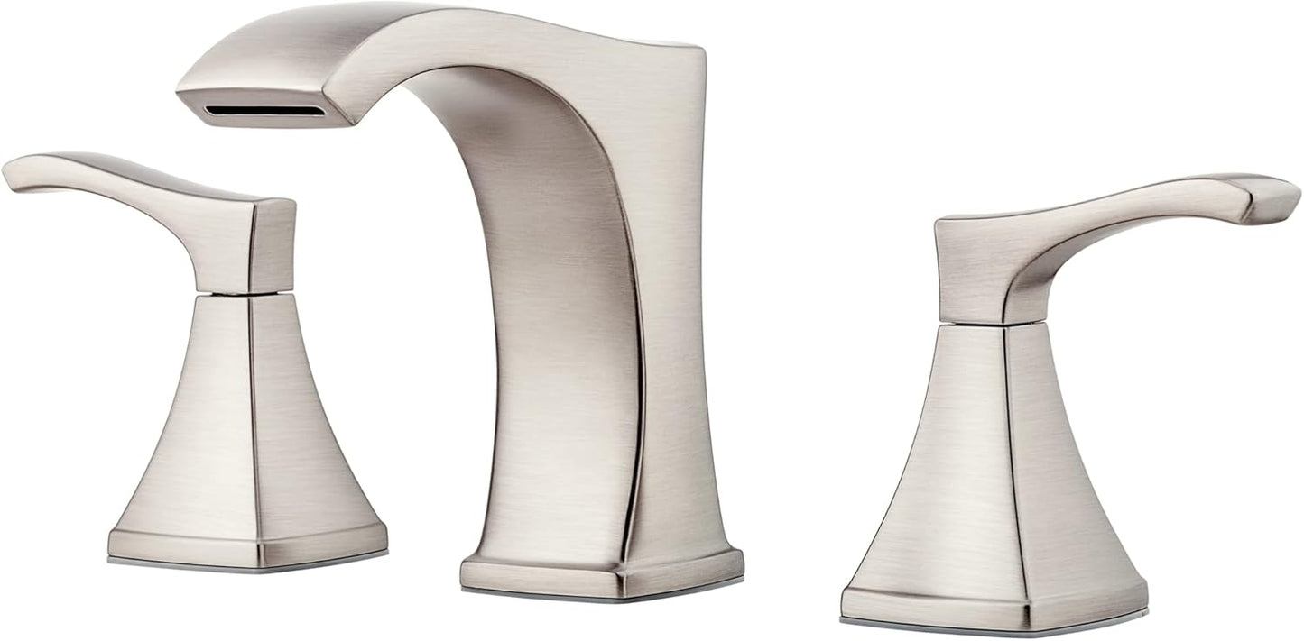 Pfister Venturi Bathroom Sink Faucet with Unique Ribbon Spout Design