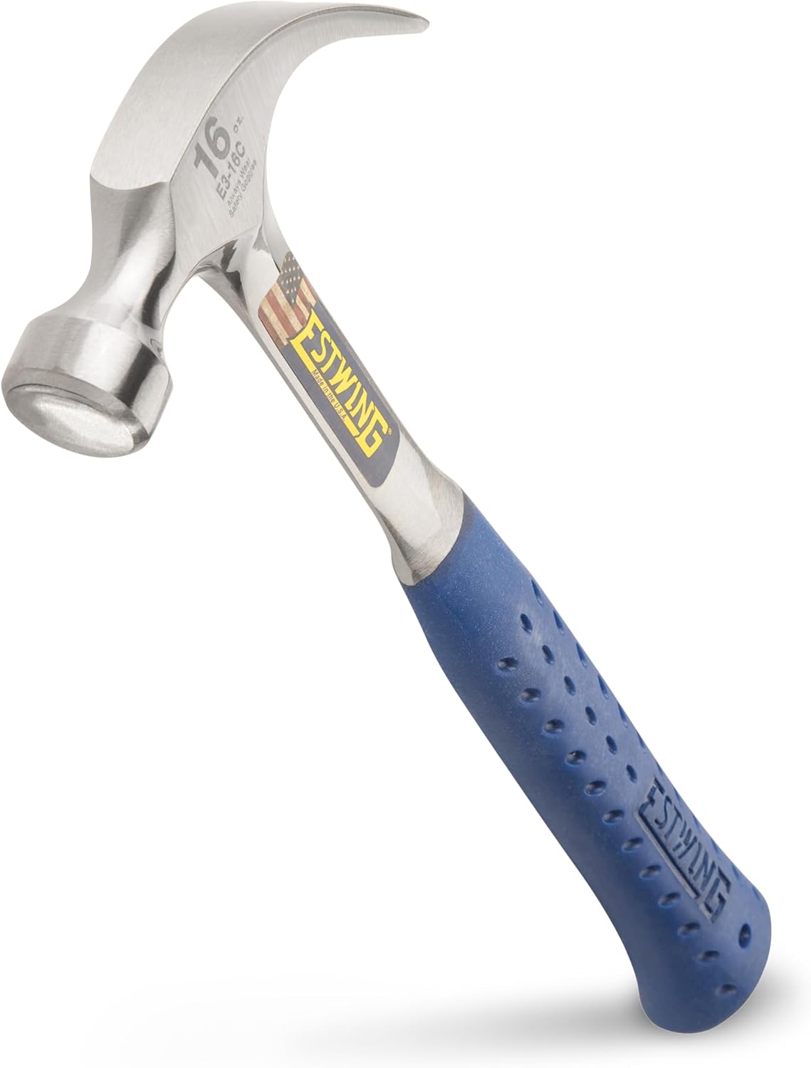 ESTWING Hammer 16 oz Curved Claw with Shock Reduction Grip