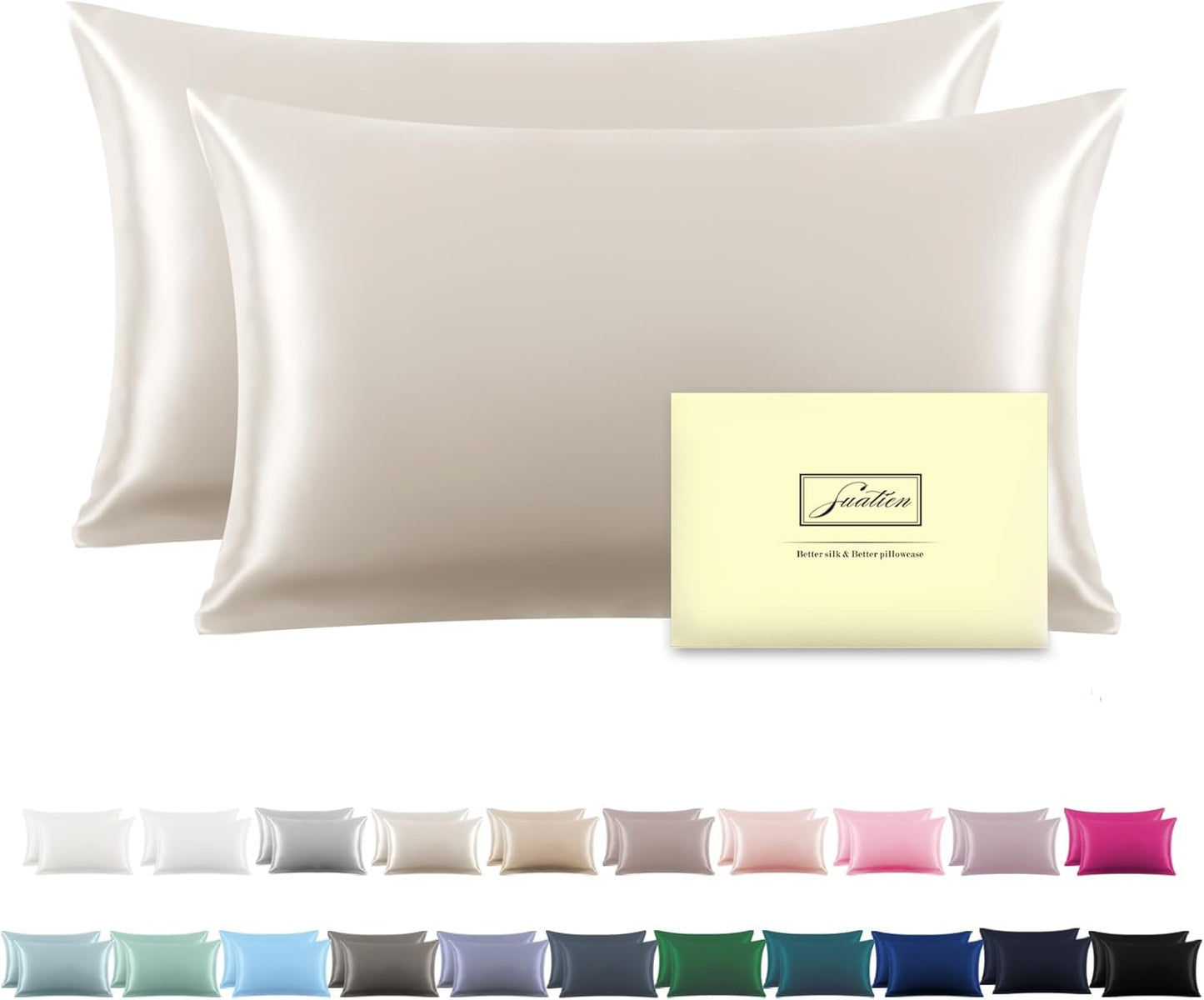 Silk Pillow Cases Set of 2 for Hair and Skin Comfort