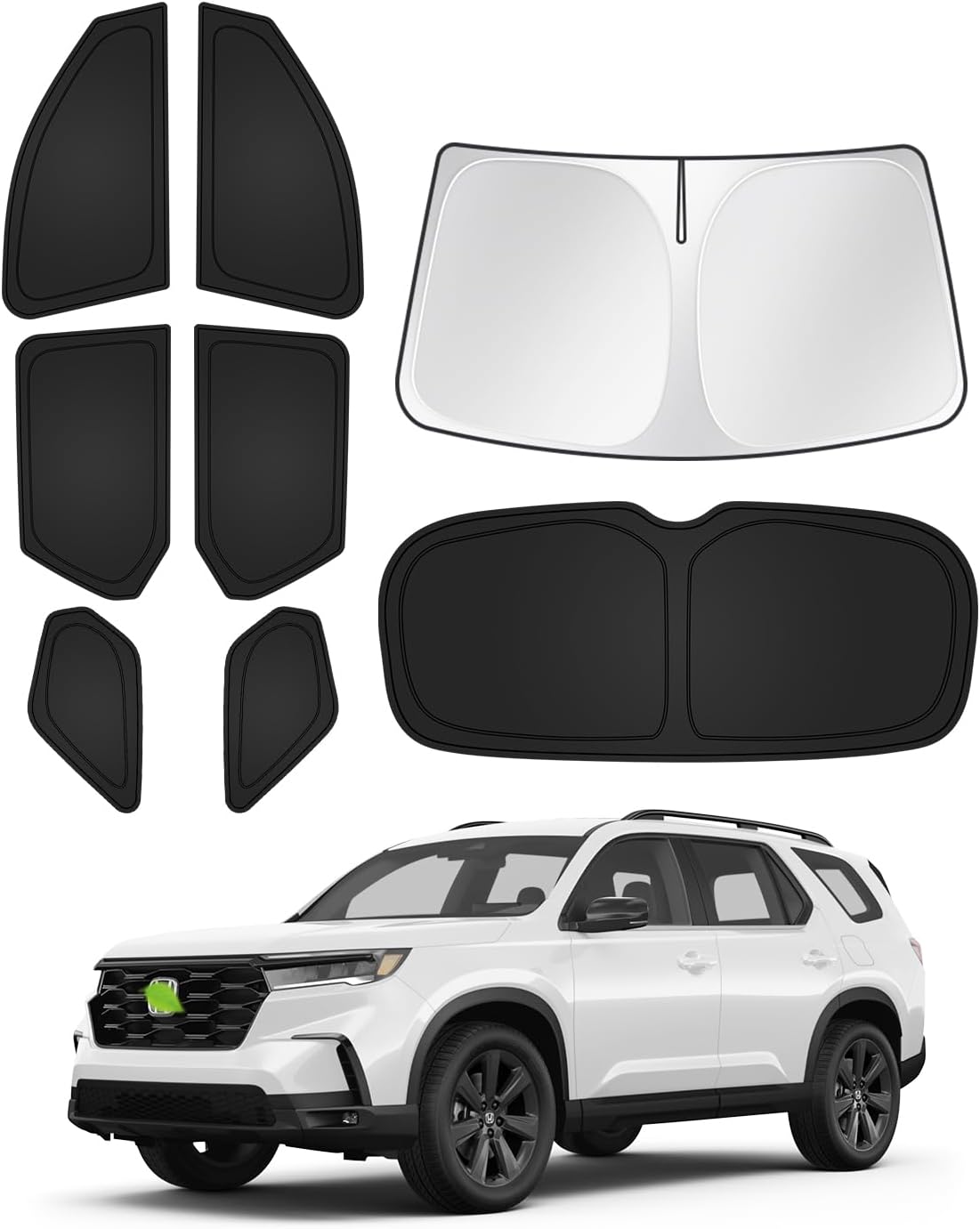 Sunshades for 2023-2025 Honda Pilot Accessories - 8PCS Set