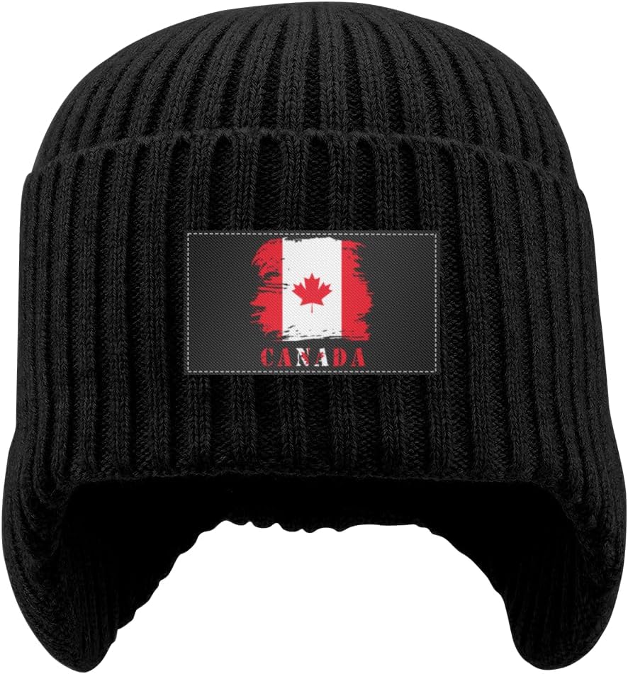 Fleece-Lined Beanie with Brim for Cold Weather