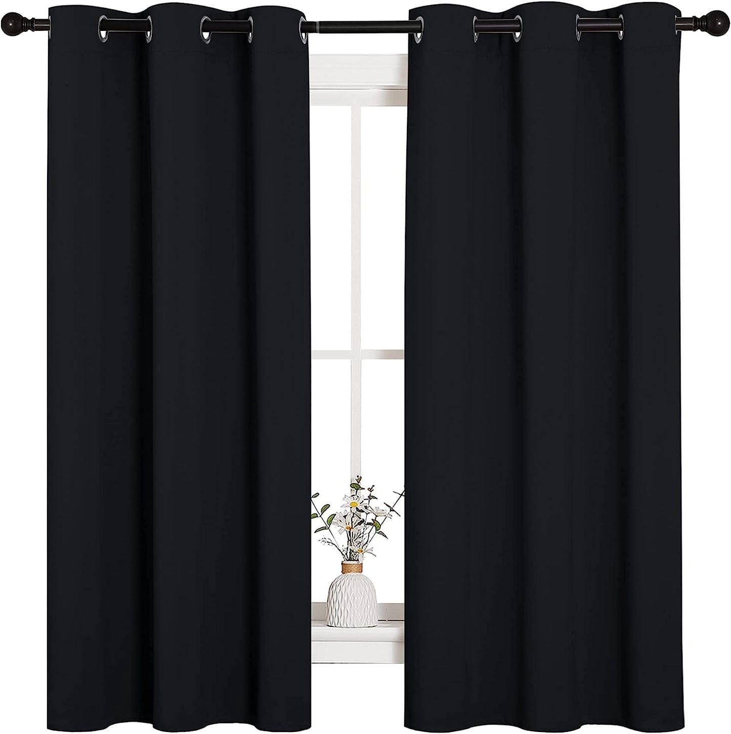 NICETOWN Pitch Black Thermal Blackout Curtains - Sleep in Pure Darkness