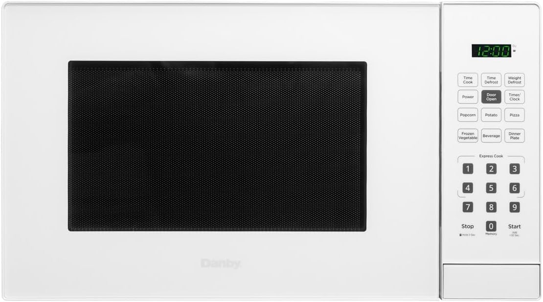 Danby 1.1 cu. ft White Countertop Microwave - Rapid Cooking