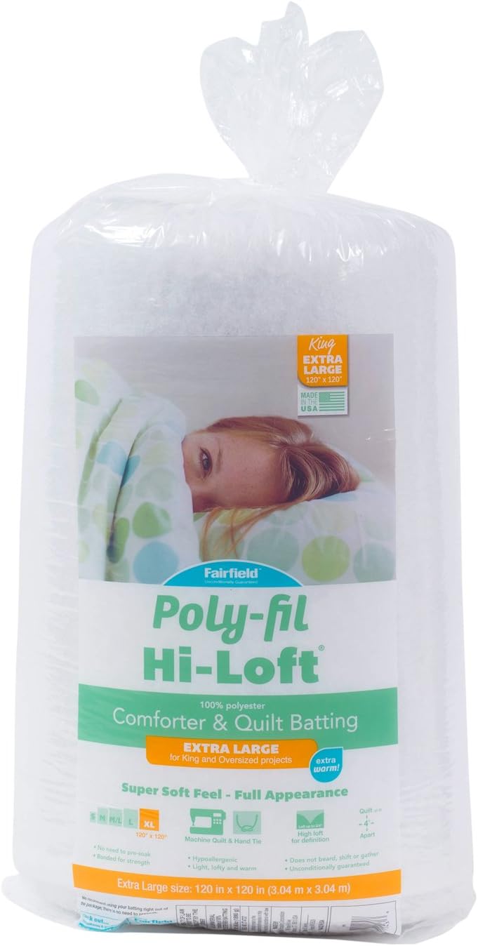 Fairfield Poly-Fil Hi-Loft 100% Bonded Polyester Batting 120 in