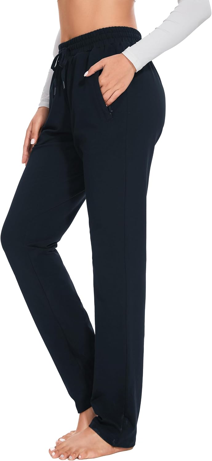 SEVEGO Women's Tall Cotton Yoga Lounge Sweatpants for Comfort