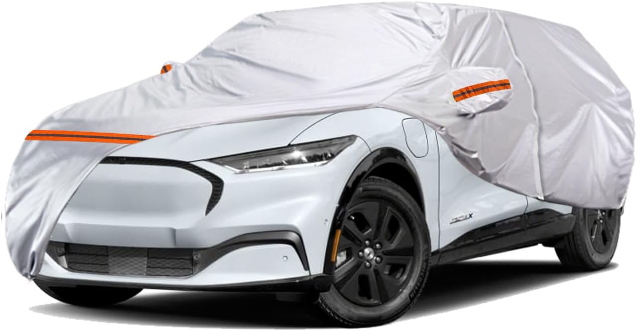 Ultimate SUV Protection: 6-Layer All-Weather Car Cover!