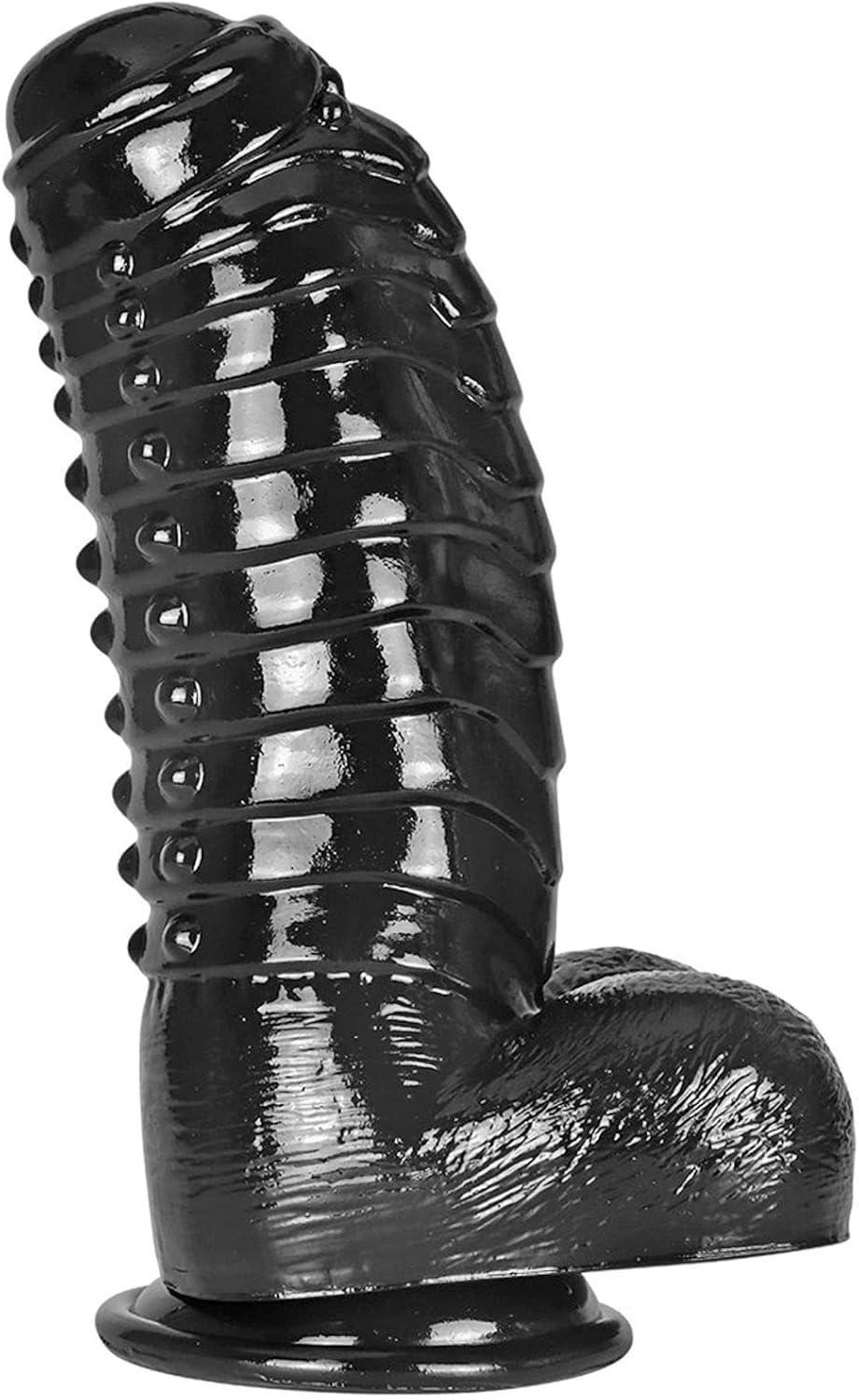 Realistic Dildo with Suction Cup 11.8in Black for Pleasure