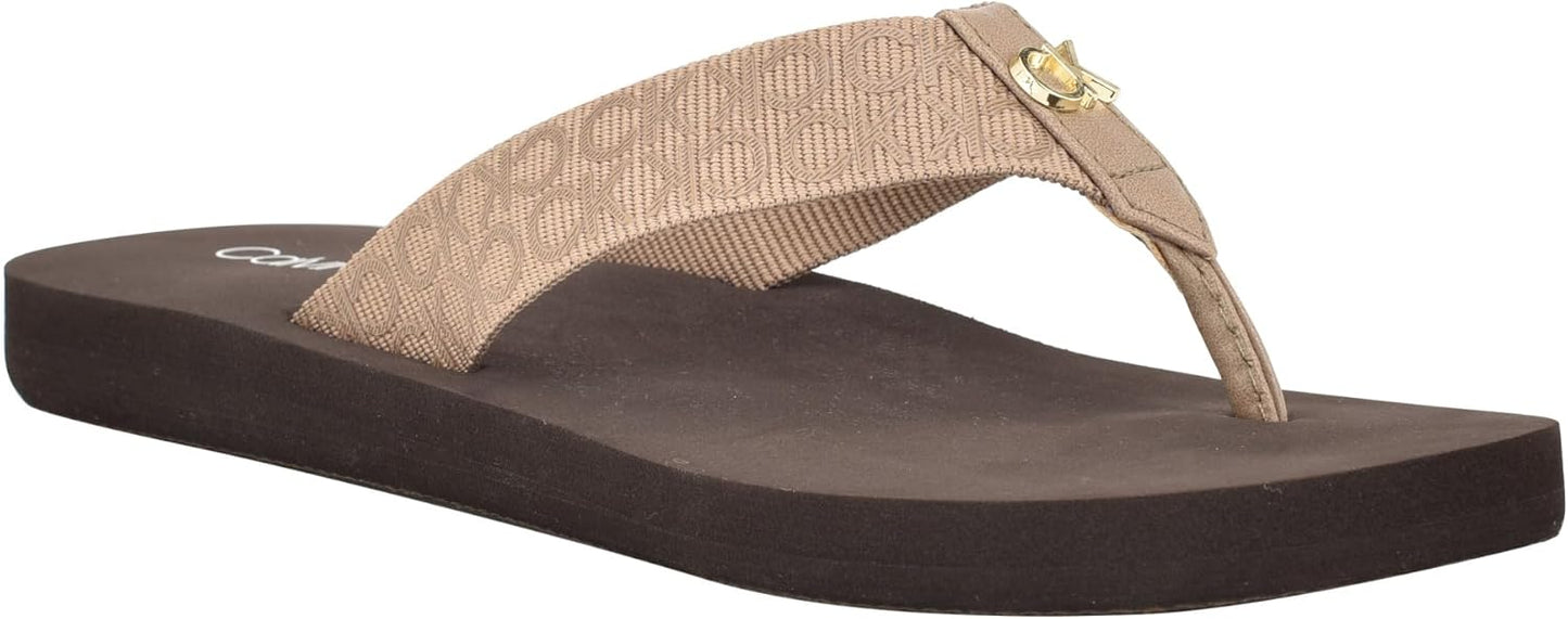 Calvin Klein Caluha Flip Flops for Effortless Summer Style