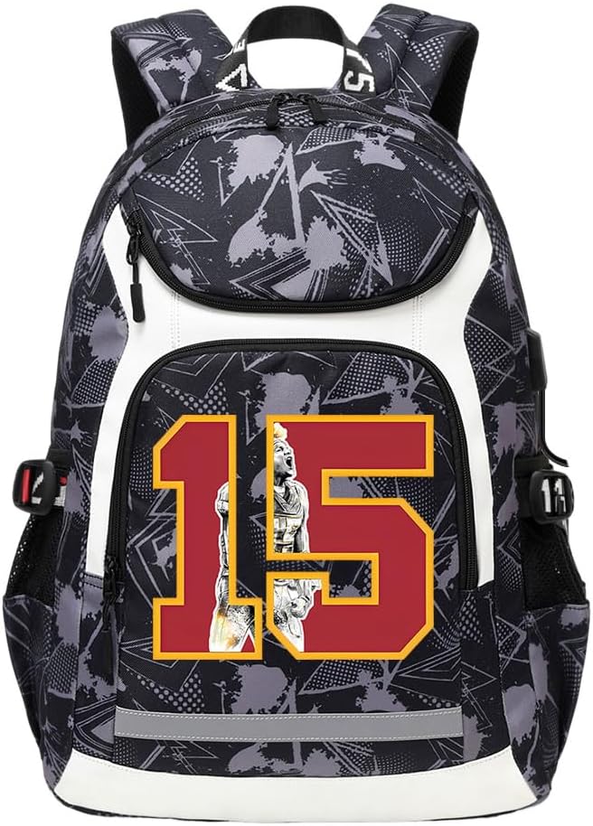 Multifunction Rugby Backpack with Reflective Strip for Fans