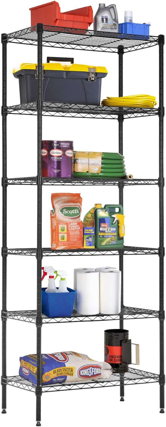 BestOffice Adjustable Wire Shelving Unit for Small Spaces