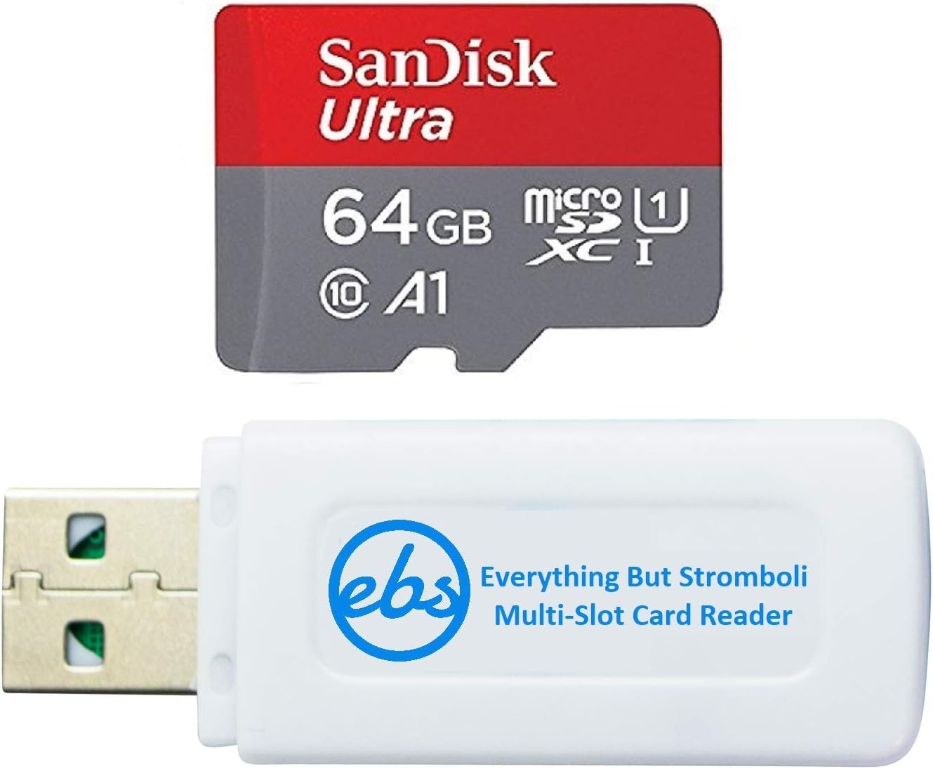 Enhance Nintendo Switch Gaming - 64GB SDXC Card & Reader Bundle