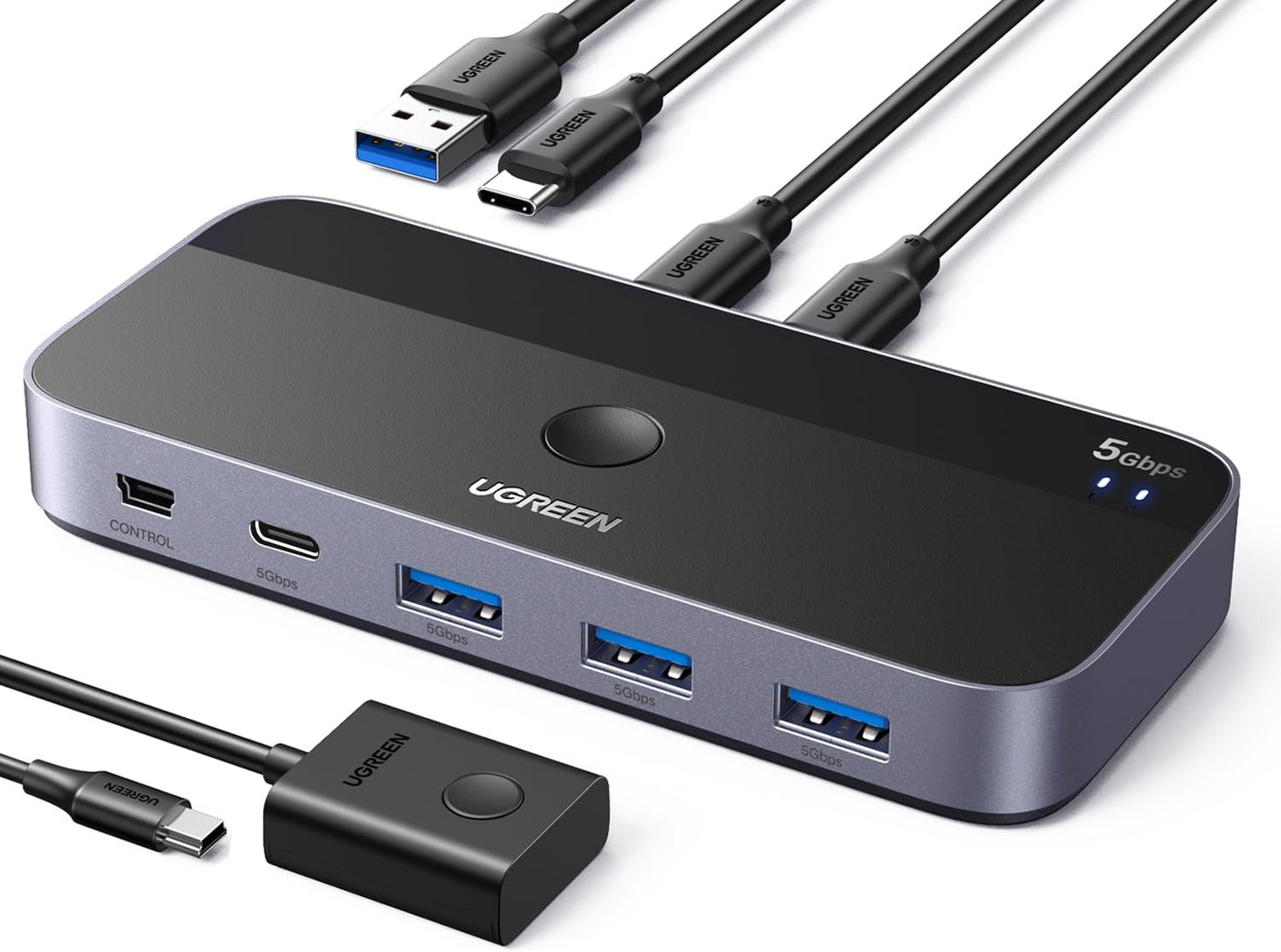 UGREEN USB Switch: Share 4 Ports Effortlessly