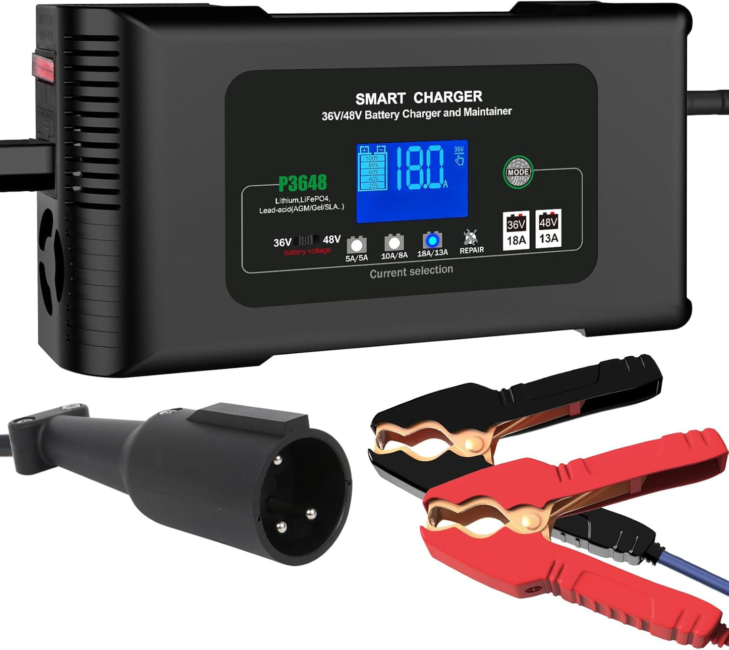 48V 13A and 36V 18A Golf Cart Battery Charger for All Models