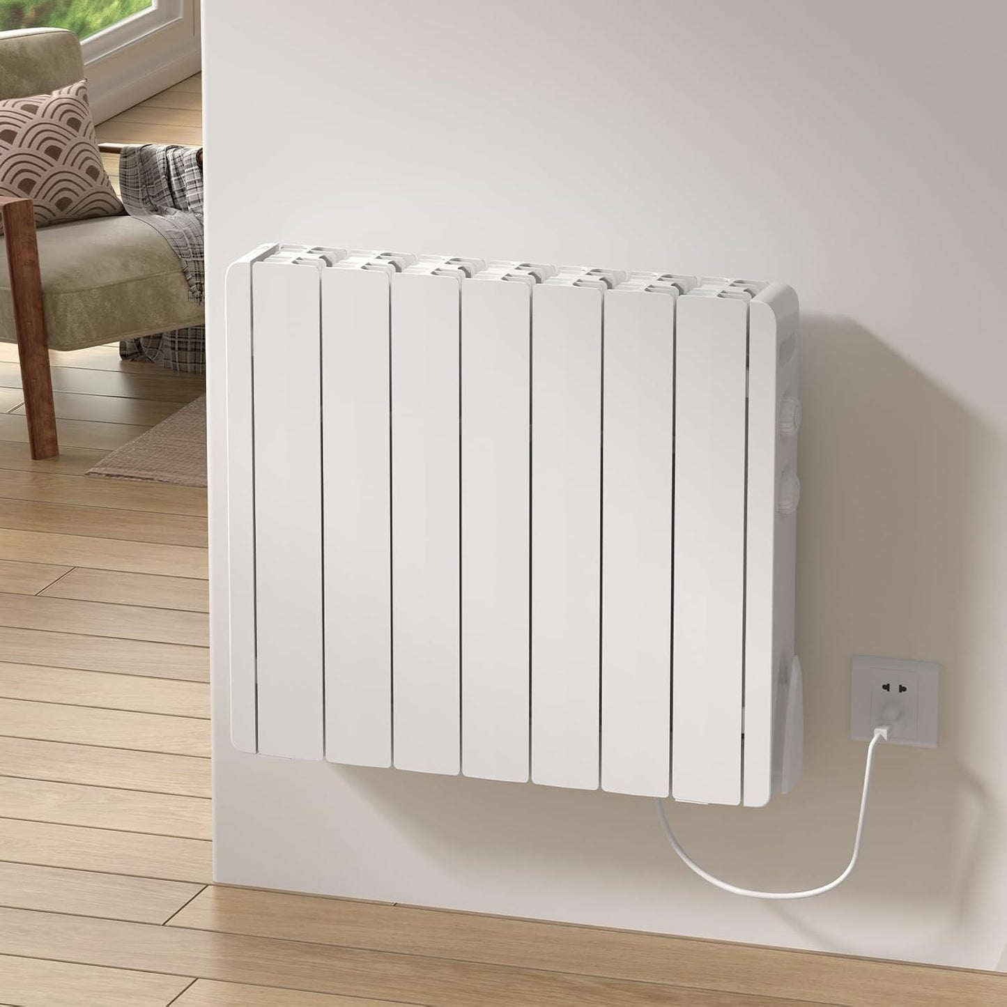 1500W Electric Convection Heater: Easy Control & Portability