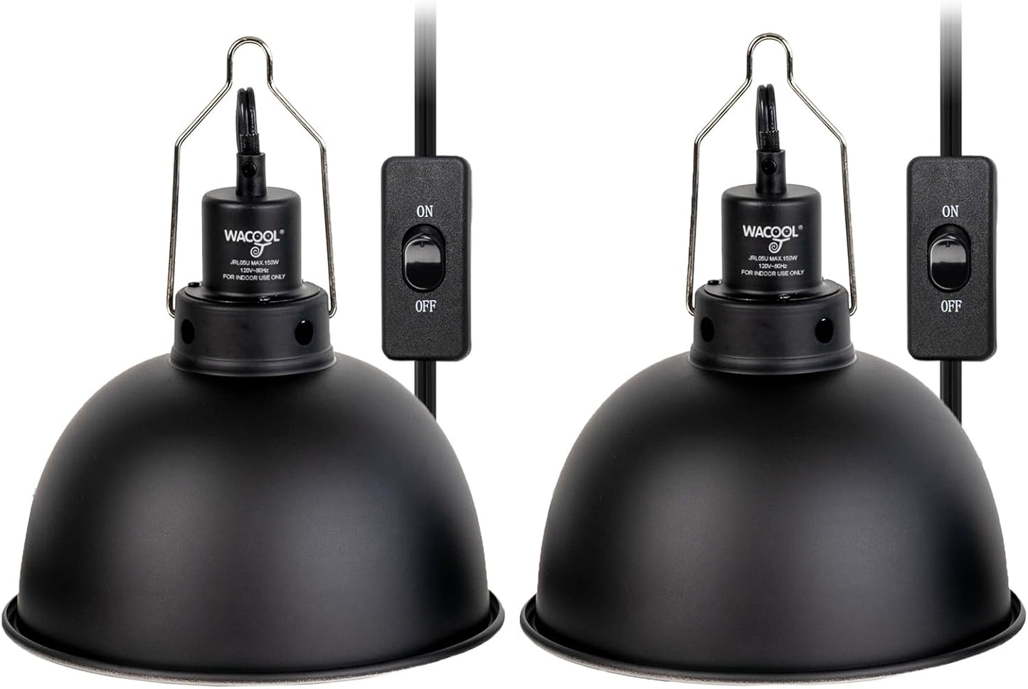 Deep Dome Reptile Light Fixture 2 Pack for Optimal Heat