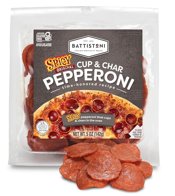 Battistoni Cup & Char Spicy Pepperoni for Bold Pizza Flavor