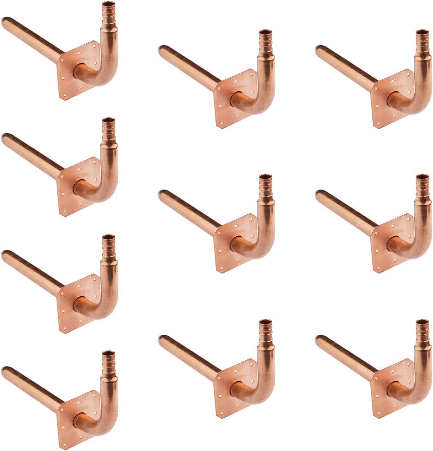 Pack of 10 EFIELD Barb Crimp Pex Copper Stub Out Elbow Review
