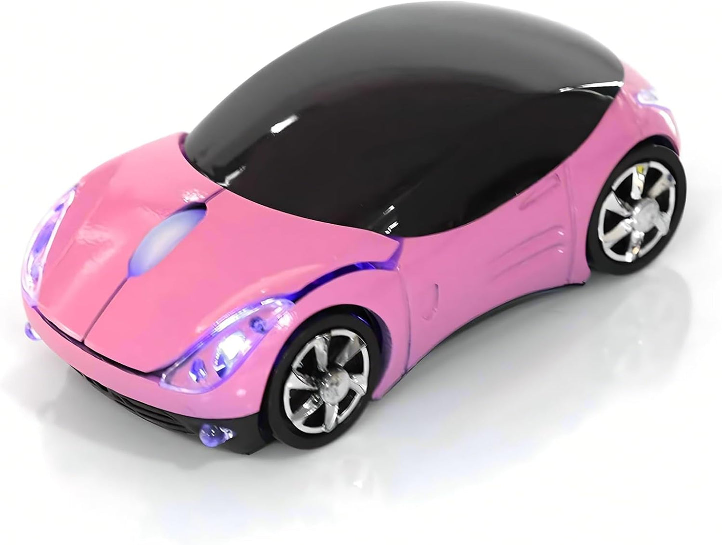 ASHATA 2.4G Car Mouse - 1600DPI Optical Precision (Pink)