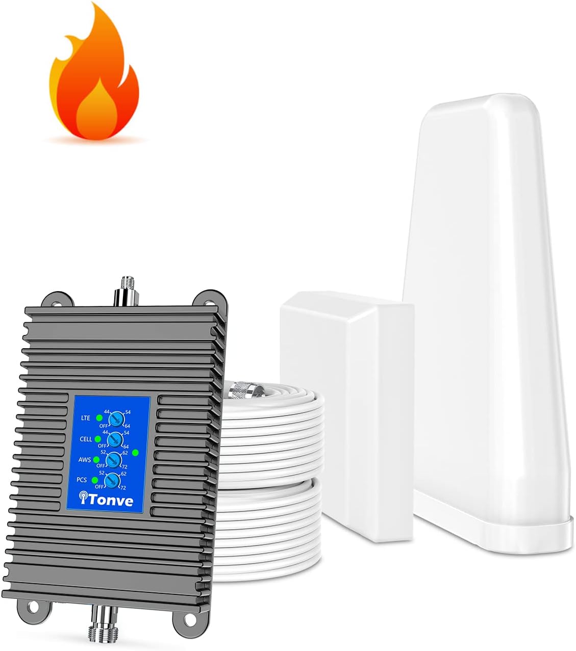 Cell Phone Signal Booster for 5G 4G LTE - Boosts Voice & Data