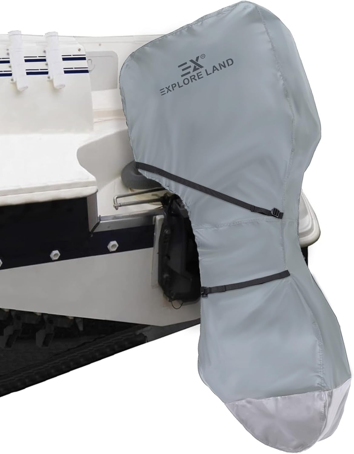 Explore Land Fade Resistant Full Outboard Motor Cover for 150-250 HP