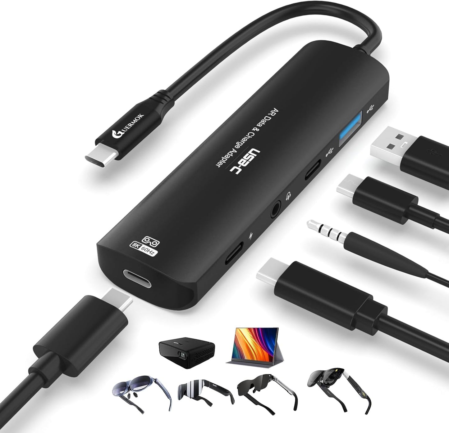 5-in-1 USB-C to AR Glasses Adapter for Ultimate Connectivity