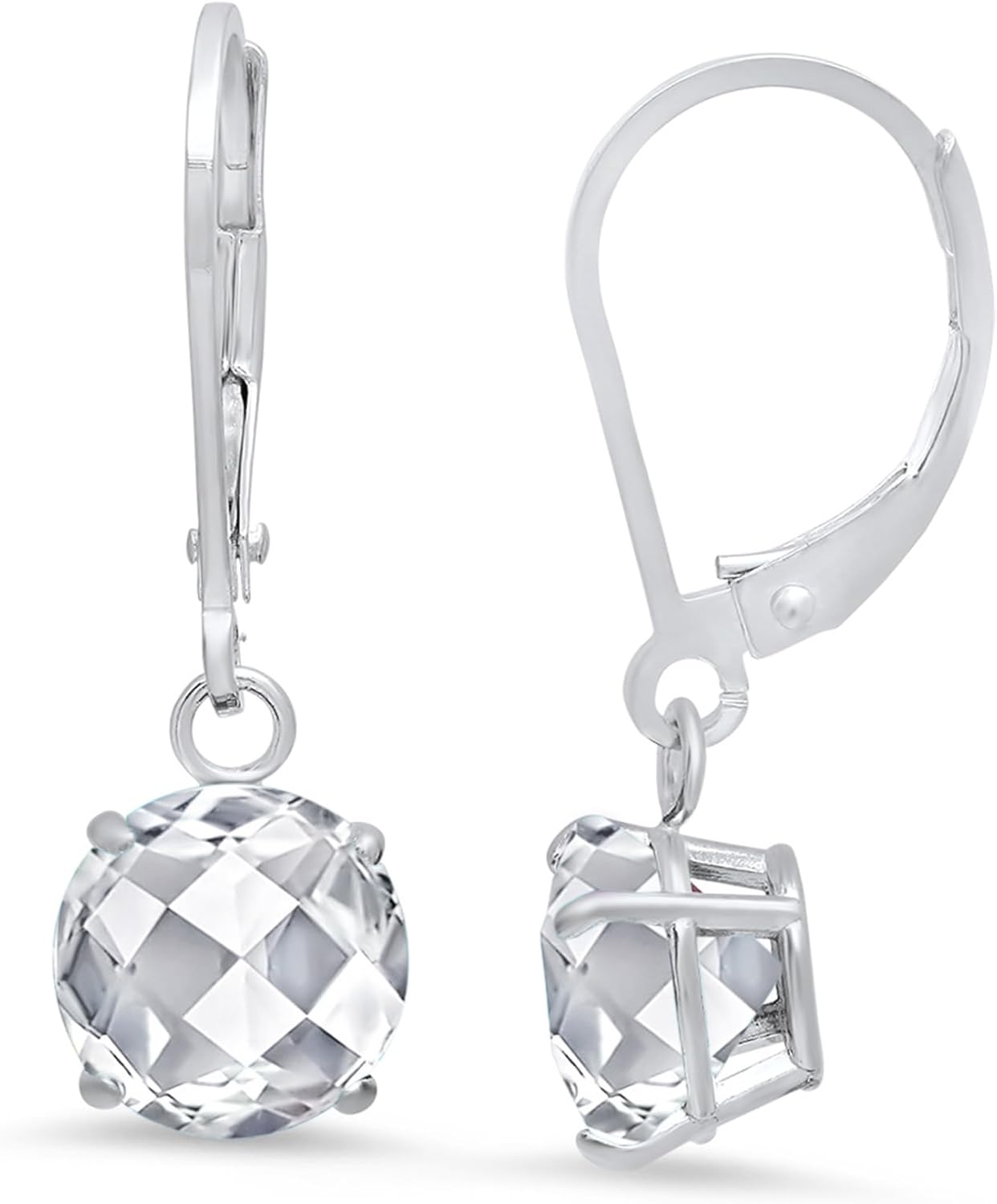 925 Sterling Silver Gemstone Earrings for Women - Dangle Style