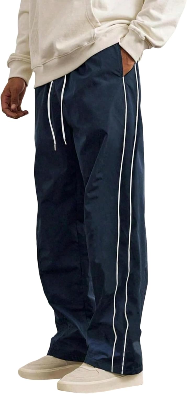 ZAFUL Men's Parachute Sweatpants for Casual Streetwear Style