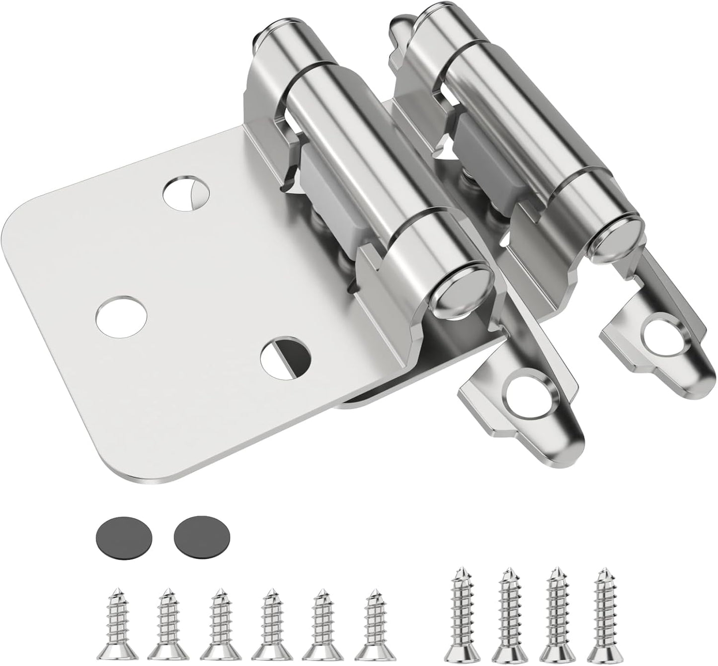 1/2in Overlay Cabinet Hinges - Durable Self Closing Hardware