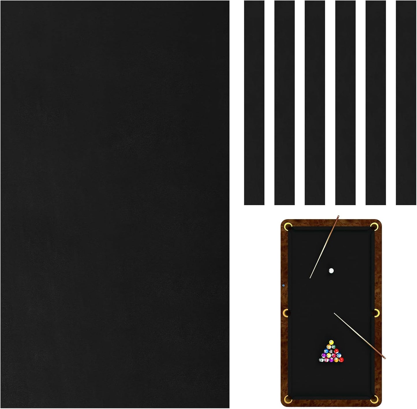Mixweer Billiard Cloth Set for 8-Foot Pool Tables and More