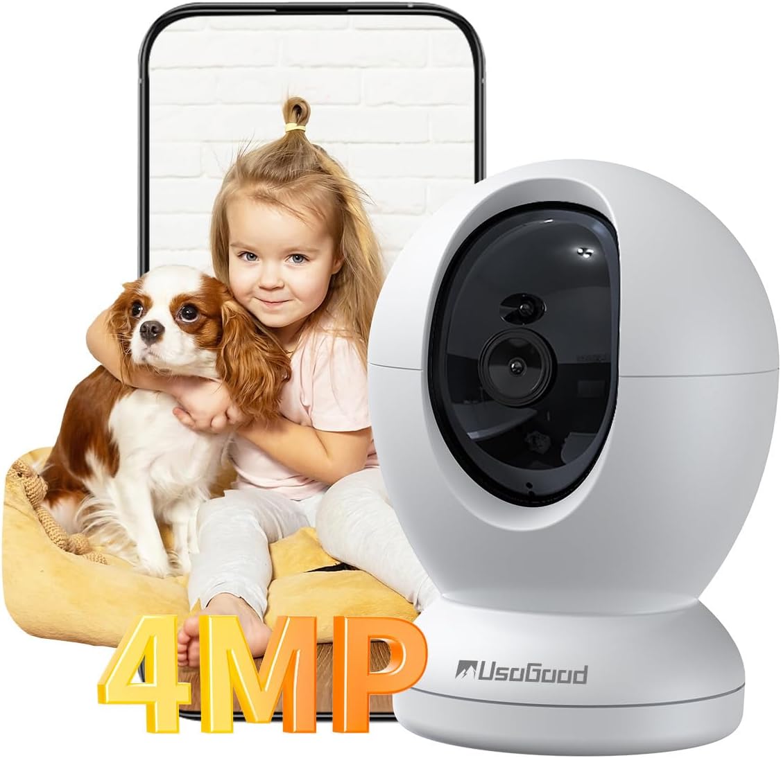 360Pet Cam: 2.5K Clarity, 5G Wifi, Alexa Compatible