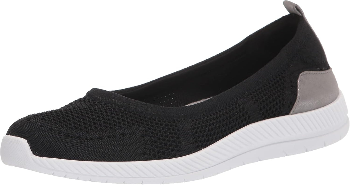 Easy Spirit Womens Glitz2Ballet Flat with Arch Support and Comfort