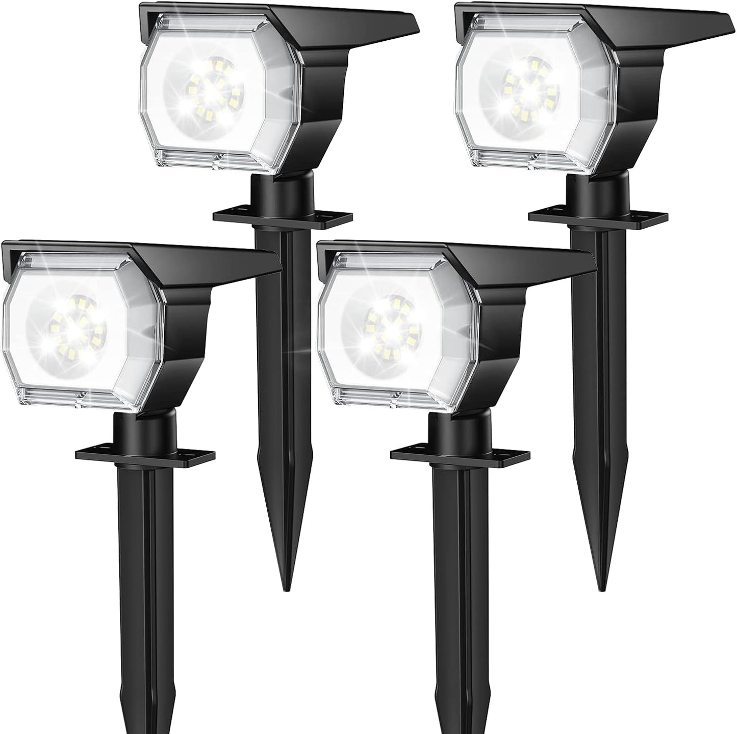 EIUIO Solar Outdoor Lights with 3 Modes for Garden Pathway