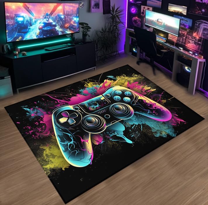 Gamer Rug - Level Up Your Gaming Room - 60x40 inches