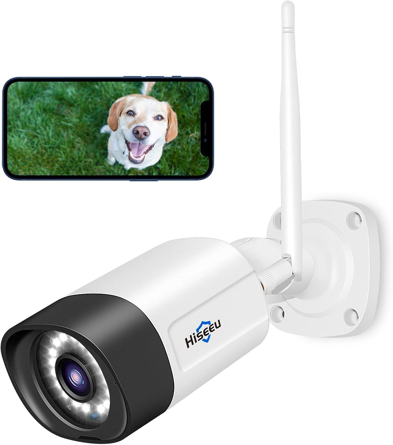 Hiseeu 5MP Wireless Pro Security Camera with Night Vision