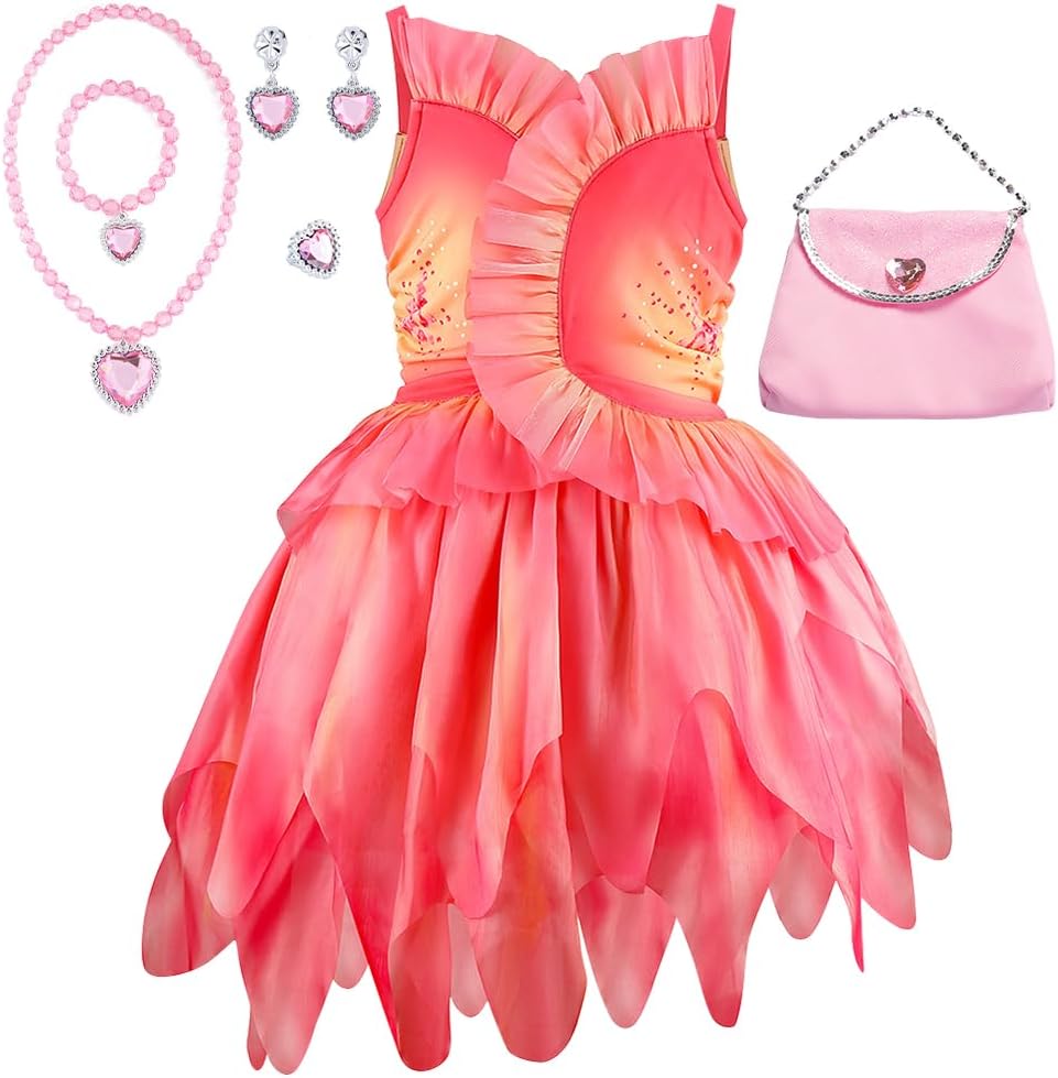 Pink Witch Costume for Girls - Charming Halloween Dress for Kids