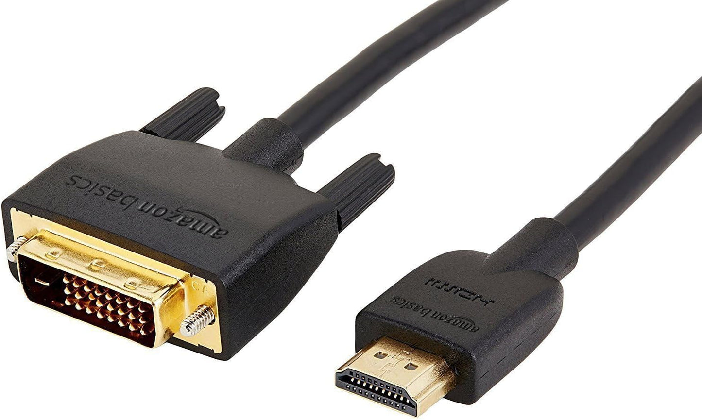 Basics HDMI to DVI Adapter Cable, Bi-Directional 1080P