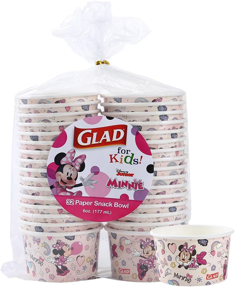 Disney Mickey & Minnie Kid-Friendly Snack Bowls
